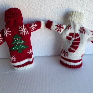 Christmas Knitted Bottle Cover originally from Bed Bath & Beyond Set of 2